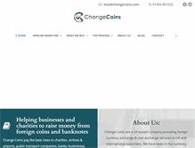 Tablet Screenshot of changecoins.com